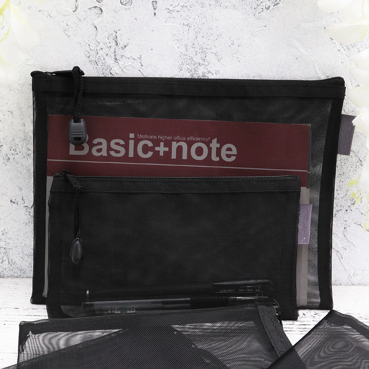 5Pcs Black Mesh Document Bags Set A4 A5 A6 Files Stationery Organizer Zipper Portable File Folder Pencil Pouch Office School
5Pcs Black Mesh Document Bags Set A4 A5 A6 Files Stationery Organizer Zipper Portable File Folder Pencil Pouch Office School