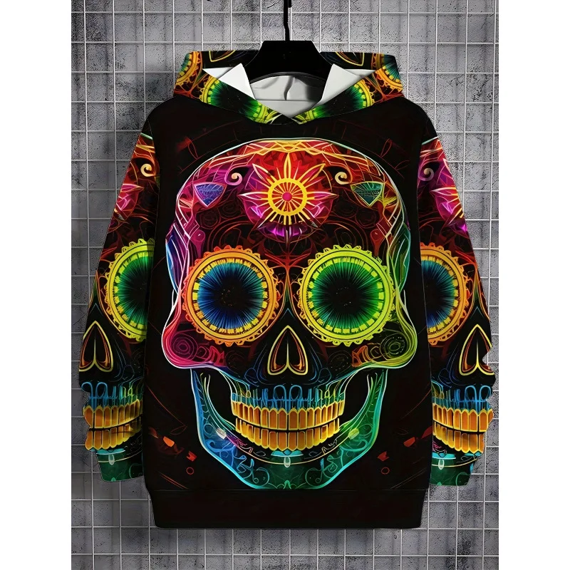 Skull Printed Hoodie Sweatshirt Cross-Border Skull Pattern Women's Spring Season Non-Shrinking Cardigan Style Clothing
Skull Printed Hoodie Sweatshirt Cross-Border Skull Pattern Women's Spring Season Non-Shrinking Cardigan Style Clothing