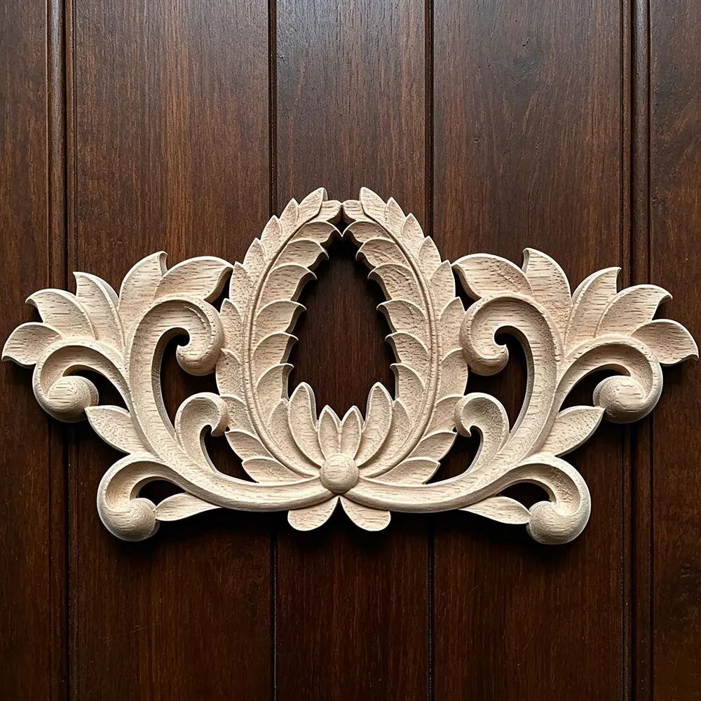 30cm Wooden Carved Appliques Onlay Carvings Decal for Headboard Door Bed Wall Cabinet Bathroom Furniture Decor Crafts
30cm Wooden Carved Appliques Onlay Carvings Decal for Headboard Door Bed Wall Cabinet Bathroom Furniture Decor Crafts