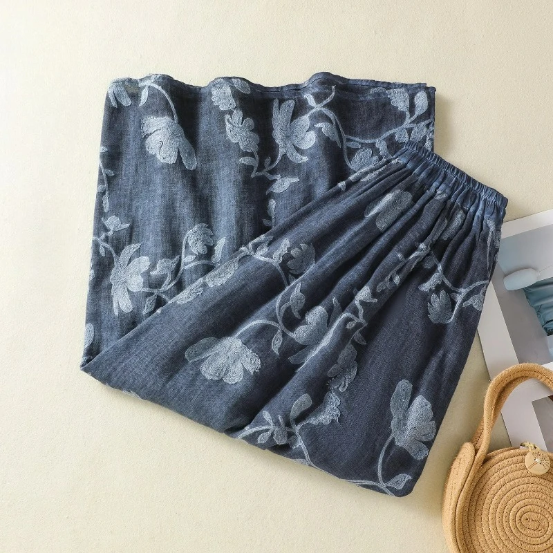 2025 New Summer Ramie Navy Floral Print Skirt Women Japanese Style All Match Loose High Waist A-Line Ethnic Long Skirt
2025 New Summer Ramie Navy Floral Print Skirt Women Japanese Style All Match Loose High Waist A-Line Ethnic Long Skirt