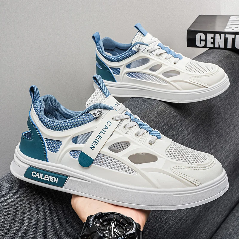 Stylish Men Leisure Sneakers Summer Mesh Upper Slim Design Reinforced Heel Anti-slip Sport Shoes for Daily Outdoor Outing
Stylish Men Leisure Sneakers Summer Mesh Upper Slim Design Reinforced Heel Anti-slip Sport Shoes for Daily Outdoor Outing