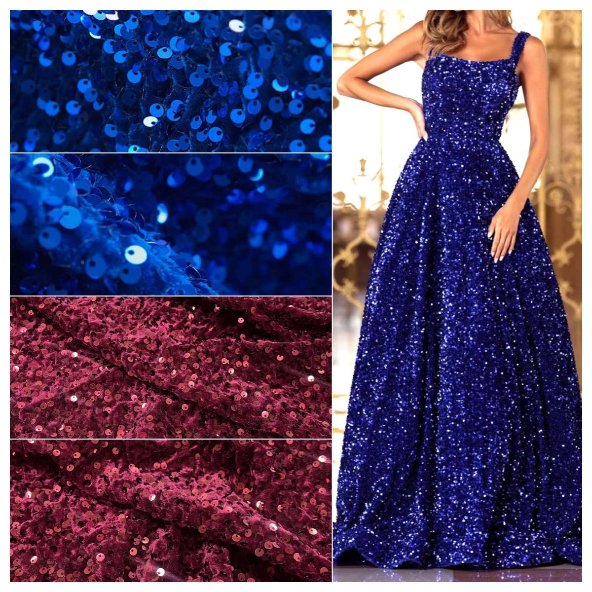 Luxury Dense Velvet Fabric With Bead Embroidery Sequins Colorful Shine Non Shedding Plush Textile For Wedding Evening Fashion
Luxury Dense Velvet Fabric With Bead Embroidery Sequins Colorful Shine Non Shedding Plush Textile For Wedding Evening Fashion