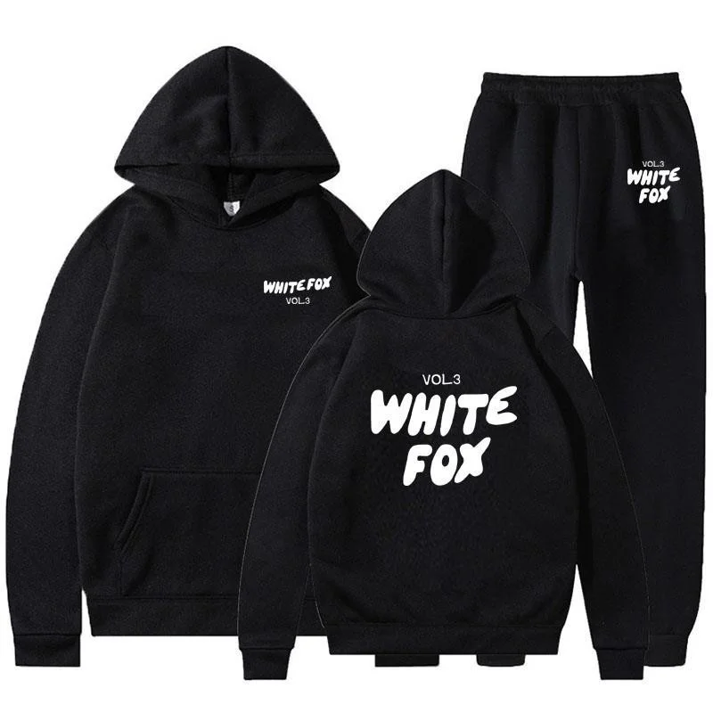 Men's and women's white fox hooded sweatshirts, loose casual clothing with thick letter prints 2 pieces 2024
Men's and women's white fox hooded sweatshirts, loose casual clothing with thick letter prints 2 pieces 2024