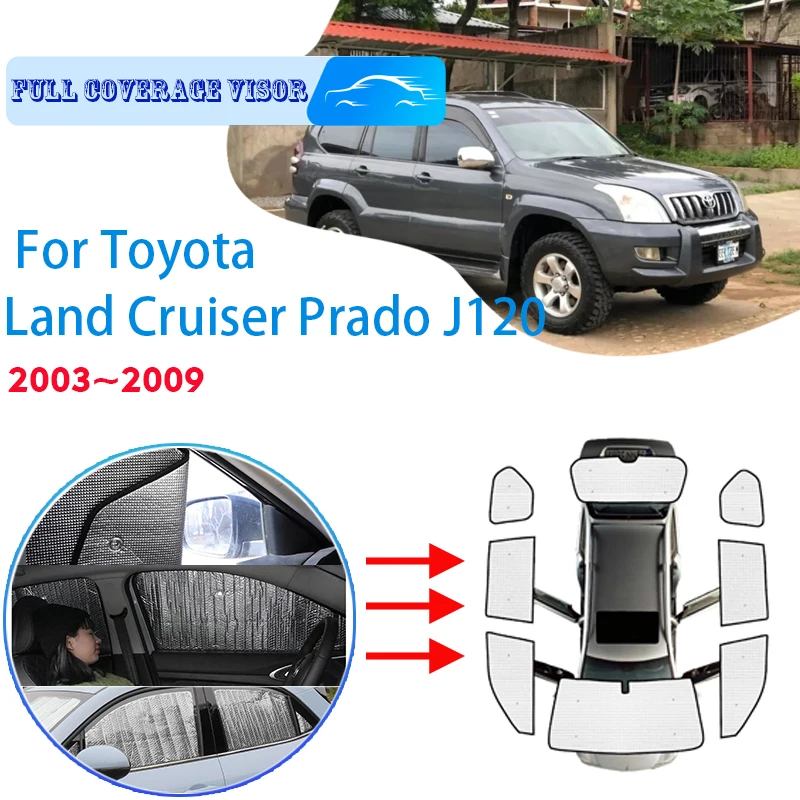 Full Covers Sunshades For Toyota Land Cruiser Prado J120 2003~2009 Car Accessories Sun Protection Windshields Side Window Visor
Full Covers Sunshades For Toyota Land Cruiser Prado J120 2003~2009 Car Accessories Sun Protection Windshields Side Window Visor