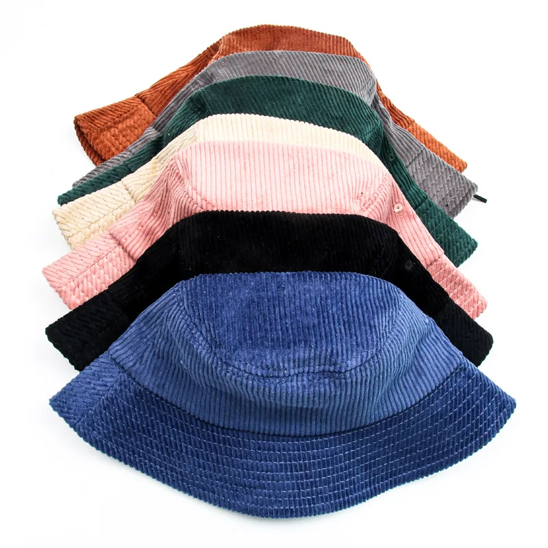 Women Candy Color Corduroy Bucket Hats Cottton Pink Fashion Sun Panama Caps Fishing Black Autumn and Winter Fisherman Hat
Women Candy Color Corduroy Bucket Hats Cottton Pink Fashion Sun Panama Caps Fishing Black Autumn and Winter Fisherman Hat