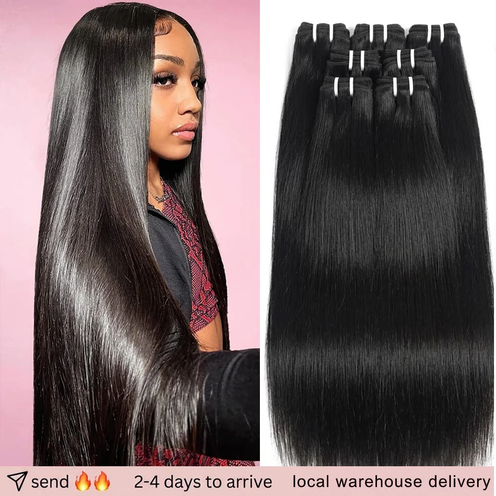 16A Soft Double Drawn Raw Bone Straight Human Hair Bundles 1/3/4 PCS Virgin Hair Bundle Natural Black Color 100% Human Hair Extensions
16A Soft Double Drawn Raw Bone Straight Human Hair Bundles 1/3/4 PCS Virgin Hair Bundle Natural Black Color 100% Human Hair Extensions