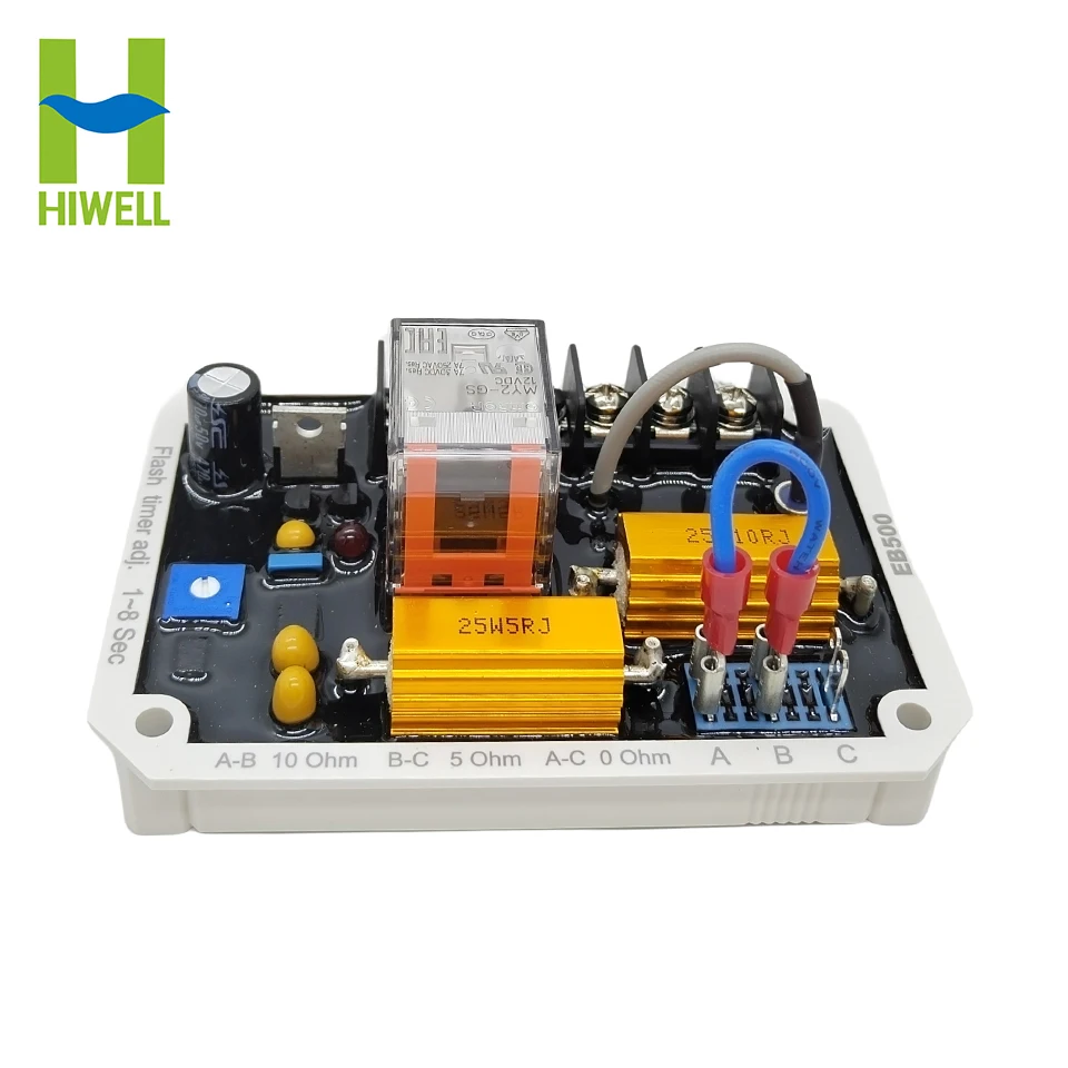 Original EB500 AVR Kutai Automatic Voltage Regulator Control Voltage Board Current Protection Electrical Generator Parts
Original EB500 AVR Kutai Automatic Voltage Regulator Control Voltage Board Current Protection Electrical Generator Parts