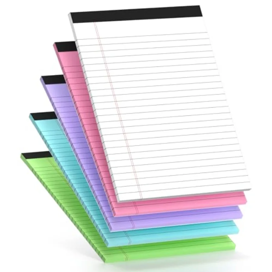 5 Pcs Note Pads 5 x 8 ch Small Legal Pads 5 x 8 Colored Notepad 5 x 8 Micro Perforated Writg Pads Led Paper College Ruled 30 Sh
5 Pcs Note Pads 5 x 8 ch Small Legal Pads 5 x 8 Colored Notepad 5 x 8 Micro Perforated Writg Pads Led Paper College Ruled 30 Sh