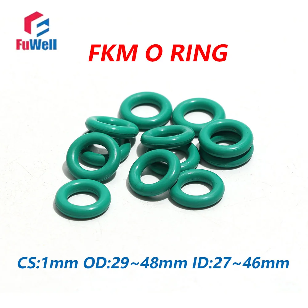 Fuwell 200pcs Green FKM O-Ring CS1mm Sealing Gasket FPM Resistant High Pressure And Temperature Fluorine Rubber Washer OD29~48mm
Fuwell 200pcs Green FKM O-Ring CS1mm Sealing Gasket FPM Resistant High Pressure And Temperature Fluorine Rubber Washer OD29~48mm