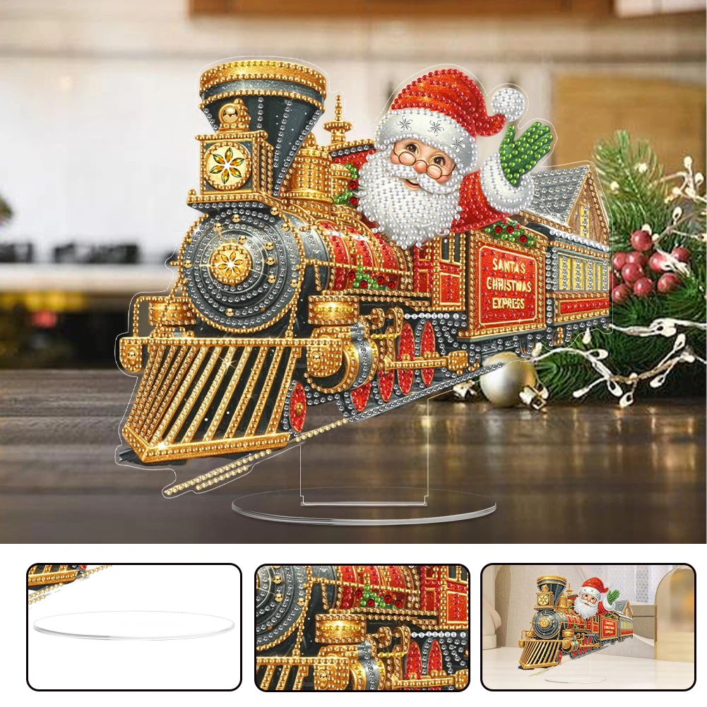 2D Flat Print Xmas Train And Santa Claus DIY Table Top Diamond Painting Ornament
2D Flat Print Xmas Train And Santa Claus DIY Table Top Diamond Painting Ornament