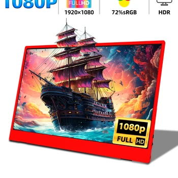 ZSUS 15.6-Inch 1920*1080 Portable Monitor 1080P Gaming For Laptop XBox PS4/ 5 Switch Cell Phone PC Extension Mobile Mointor