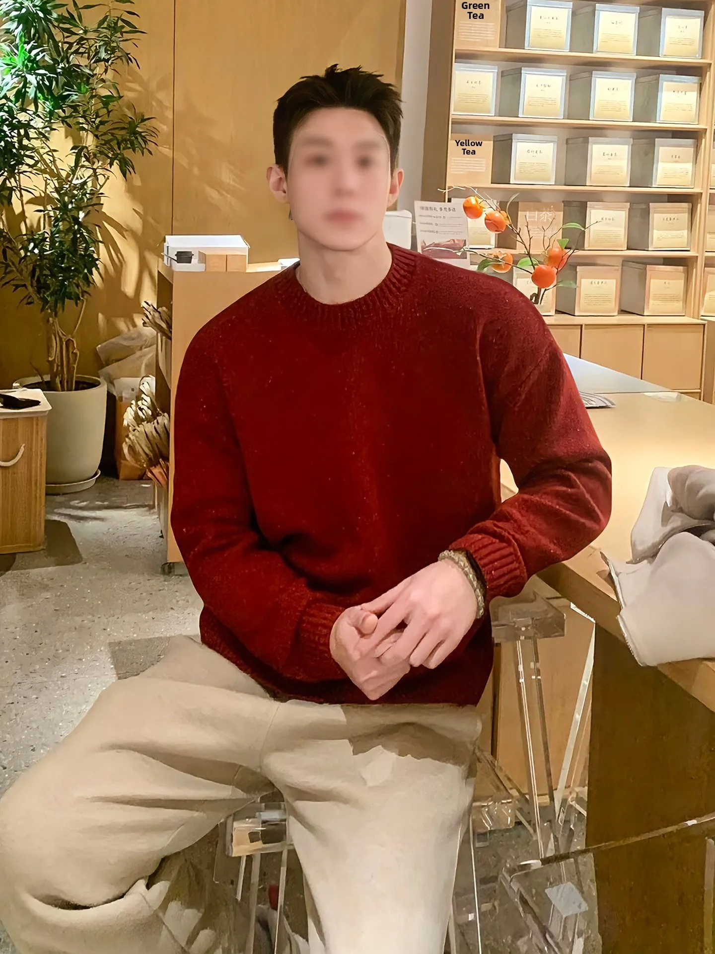 Мужской зимний трикотажный свитер Cleanfit Red Round Ne Knitwear, мягкий, с длинным рукавом, для ношения как верхняя одежда или внутренний слой, в стиле китайского зодиака.
Мужской зимний трикотажный свитер Cleanfit Red Round Ne Knitwear, мягкий, с длинным рукавом, для ношения как верхняя одежда или внутренний слой, в стиле китайского зодиака.