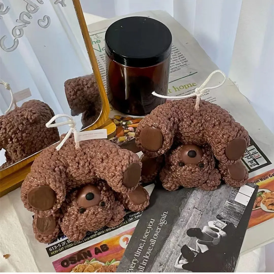 Inverted Bear Scented Candle Mold diy Korean ins handmade silicone mold funny cartoon cute Bear Wax Molds handmade material
Inverted Bear Scented Candle Mold diy Korean ins handmade silicone mold funny cartoon cute Bear Wax Molds handmade material