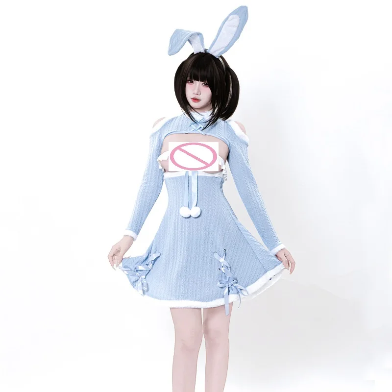 Wholesale Women's Sexy Roleplay Bunny Girl Dress Adult Lady Sweet Cosplay Maid Dress Naugty Party Hollow Out Nightwear
Wholesale Women's Sexy Roleplay Bunny Girl Dress Adult Lady Sweet Cosplay Maid Dress Naugty Party Hollow Out Nightwear
