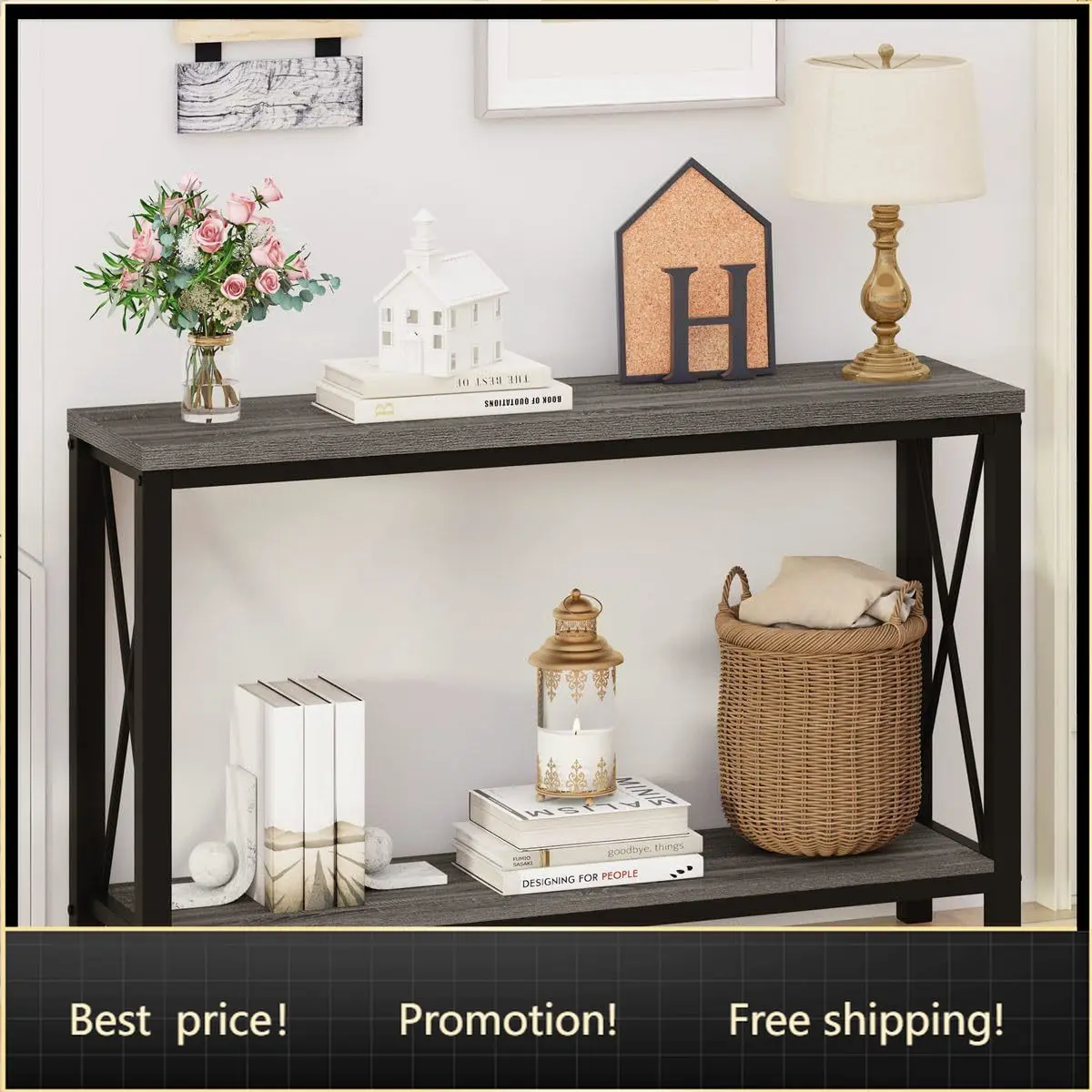 Console Tables for Living Room, Industrial Couch Table Behind Sofa, Wood Metal Entryway Tables for Hallway, Entry Way Table for
Console Tables for Living Room, Industrial Couch Table Behind Sofa, Wood Metal Entryway Tables for Hallway, Entry Way Table for
