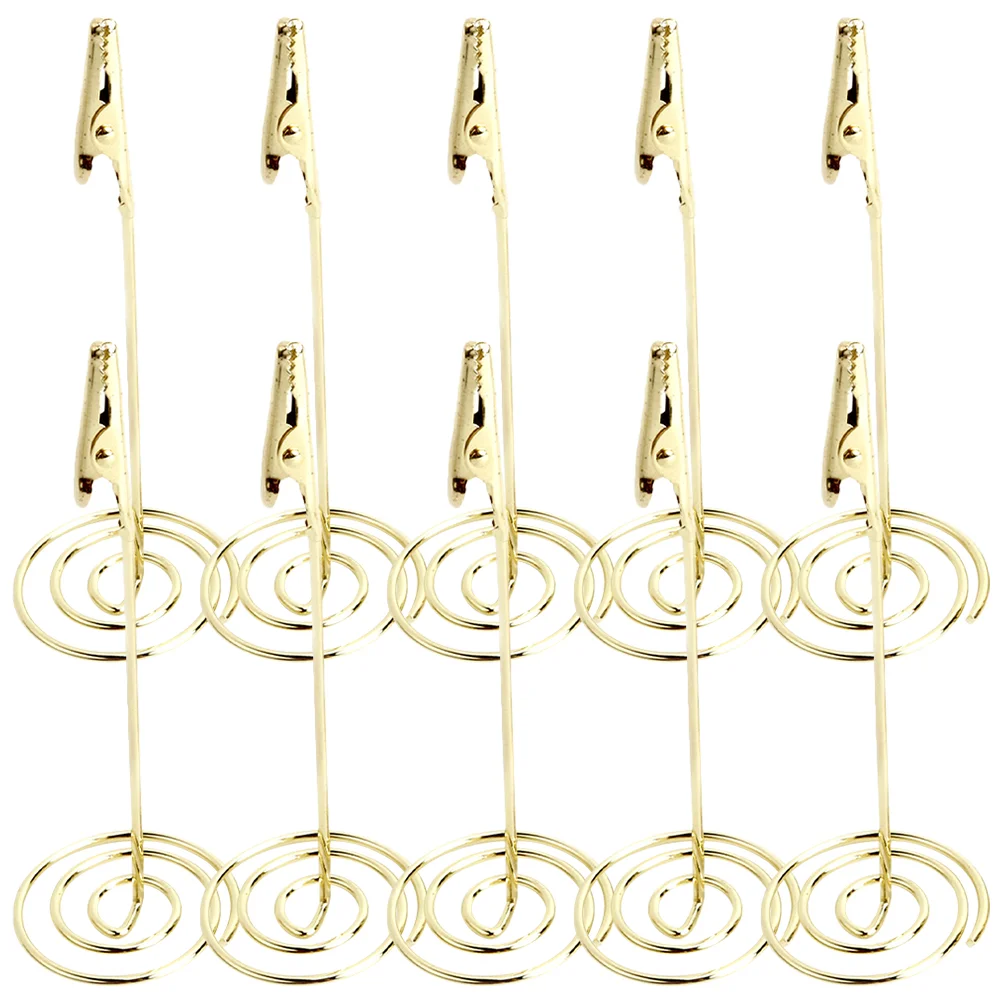 10 Pcs Business Card Holder Note Folder Photo Clips Picture Frame for Desk Stainless Steel Wedding Table Number Household Memo
10 Pcs Business Card Holder Note Folder Photo Clips Picture Frame for Desk Stainless Steel Wedding Table Number Household Memo