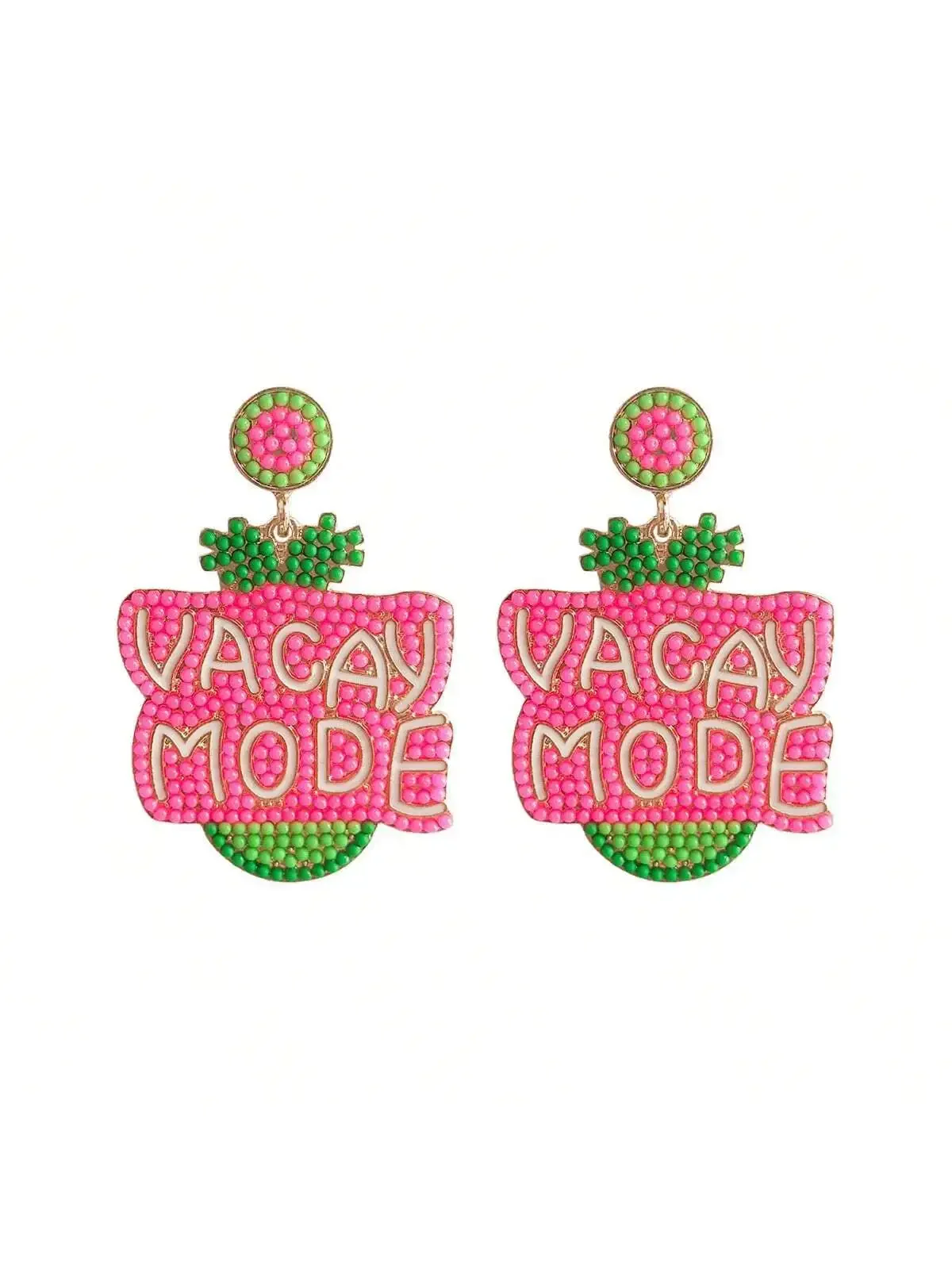 Vintage Cute Cartoon Metal Alloy Rice Bead Stud Earrings Classic English Letter Stud Earring for Women Summer Vacation Jewelry
Vintage Cute Cartoon Metal Alloy Rice Bead Stud Earrings Classic English Letter Stud Earring for Women Summer Vacation Jewelry