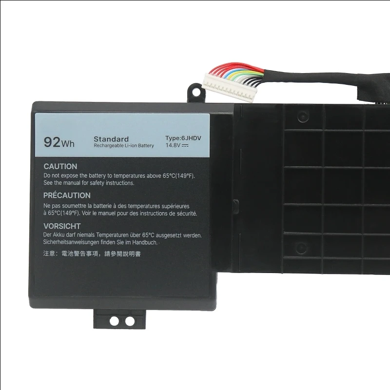 Laptop Battery 6JHCY 6JHDV YKWXX 5046J P43F 05046J For Alienware 17 R2 R3 ALW17ED-1728 1828T 2728 3728 3828 471AW17R3-7092SLV
Laptop Battery 6JHCY 6JHDV YKWXX 5046J P43F 05046J For Alienware 17 R2 R3 ALW17ED-1728 1828T 2728 3728 3828 471AW17R3-7092SLV