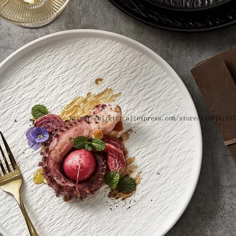 Japanese Steak Western Plate Exquisite And Beautiful White Stone-Patterned Plate Light Luxury Home Breakfast Plate
Japanese Steak Western Plate Exquisite And Beautiful White Stone-Patterned Plate Light Luxury Home Breakfast Plate