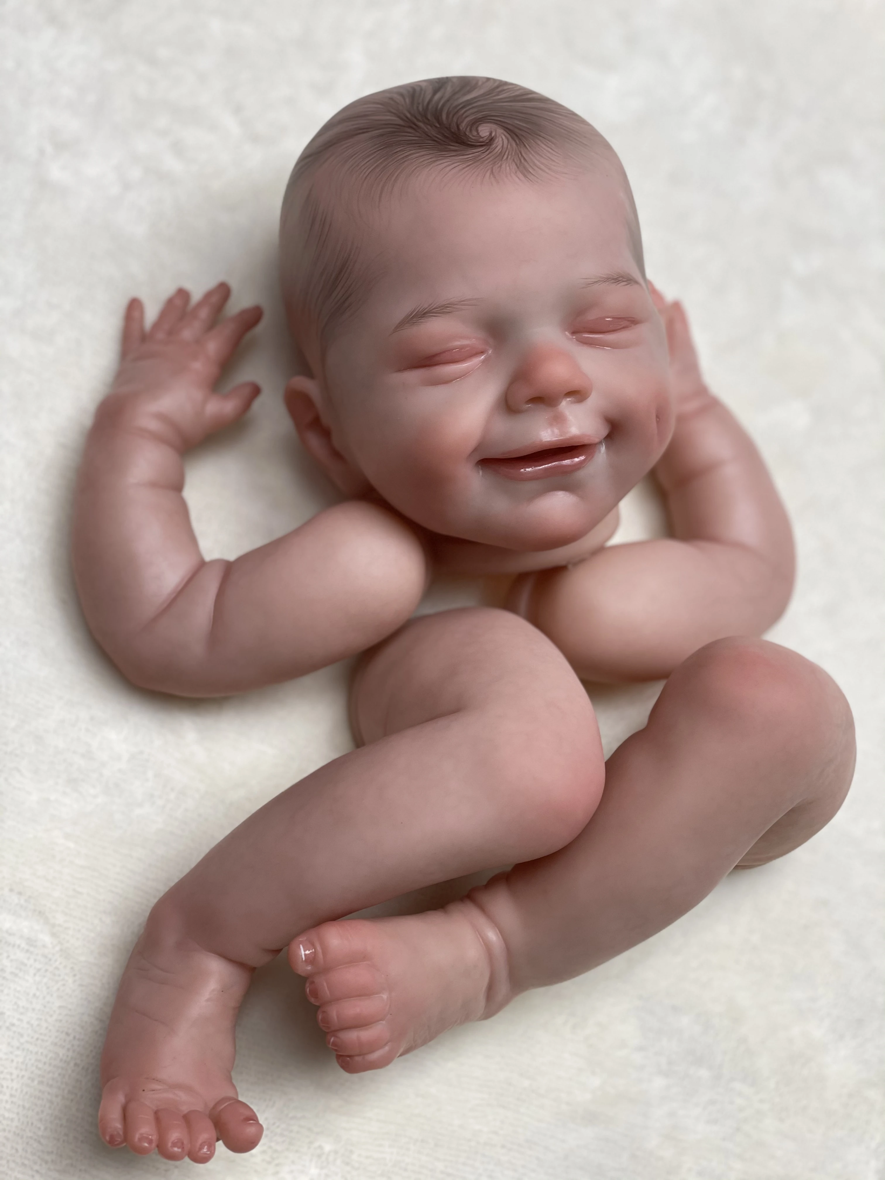 Customizable 18 Inch April Smile Bebe Doll Painted Kits Lifelike Reborn Parts Semi-Finished Accessories Kits
Customizable 18 Inch April Smile Bebe Doll Painted Kits Lifelike Reborn Parts Semi-Finished Accessories Kits