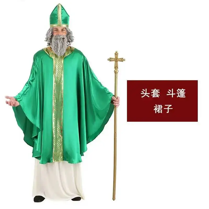 Party Performance Carnival Halloween Stage Adult Men's Irish Traditional Cosplay Costume Minister
Party Performance Carnival Halloween Stage Adult Men's Irish Traditional Cosplay Costume Minister