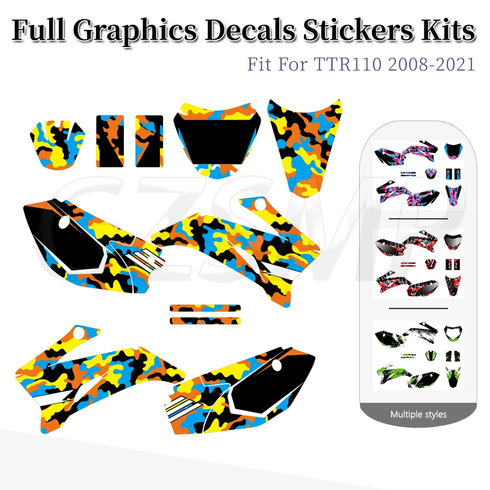 Motocross Deco Sticker Fairing Graphics Backgrounds Decals Fit for YAMAHA TTR 110 TTR110 2008 - 2023 2022 2021
Motocross Deco Sticker Fairing Graphics Backgrounds Decals Fit for YAMAHA TTR 110 TTR110 2008 - 2023 2022 2021