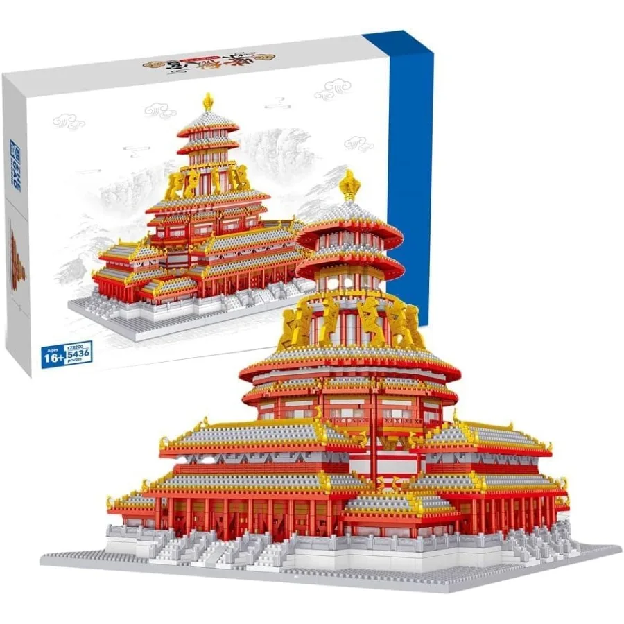 Набор микро строительных блоков с китайской архитектурой и 546 деталями для взрослых, подробный комплект модели двореца Ziwei с изображением мира Famo 
Набор микро строительных блоков с китайской архитектурой и 546 деталями для взрослых, подробный комплект модели двореца Ziwei с изображением мира Famo