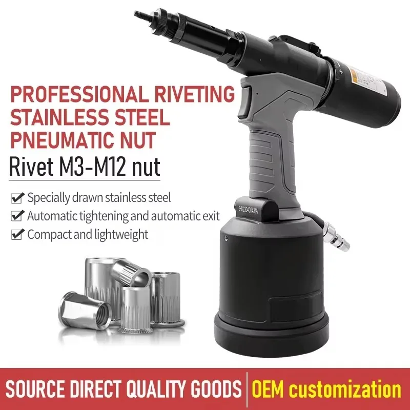 【specialized】Rl-4000LV Aluminum Pneumatic Threaded Rivet Nut Tool | Air Riveter for Automotive Manufacturing M3-M12 Rivet Nuts |
【specialized】Rl-4000LV Aluminum Pneumatic Threaded Rivet Nut Tool | Air Riveter for Automotive Manufacturing M3-M12 Rivet Nuts |