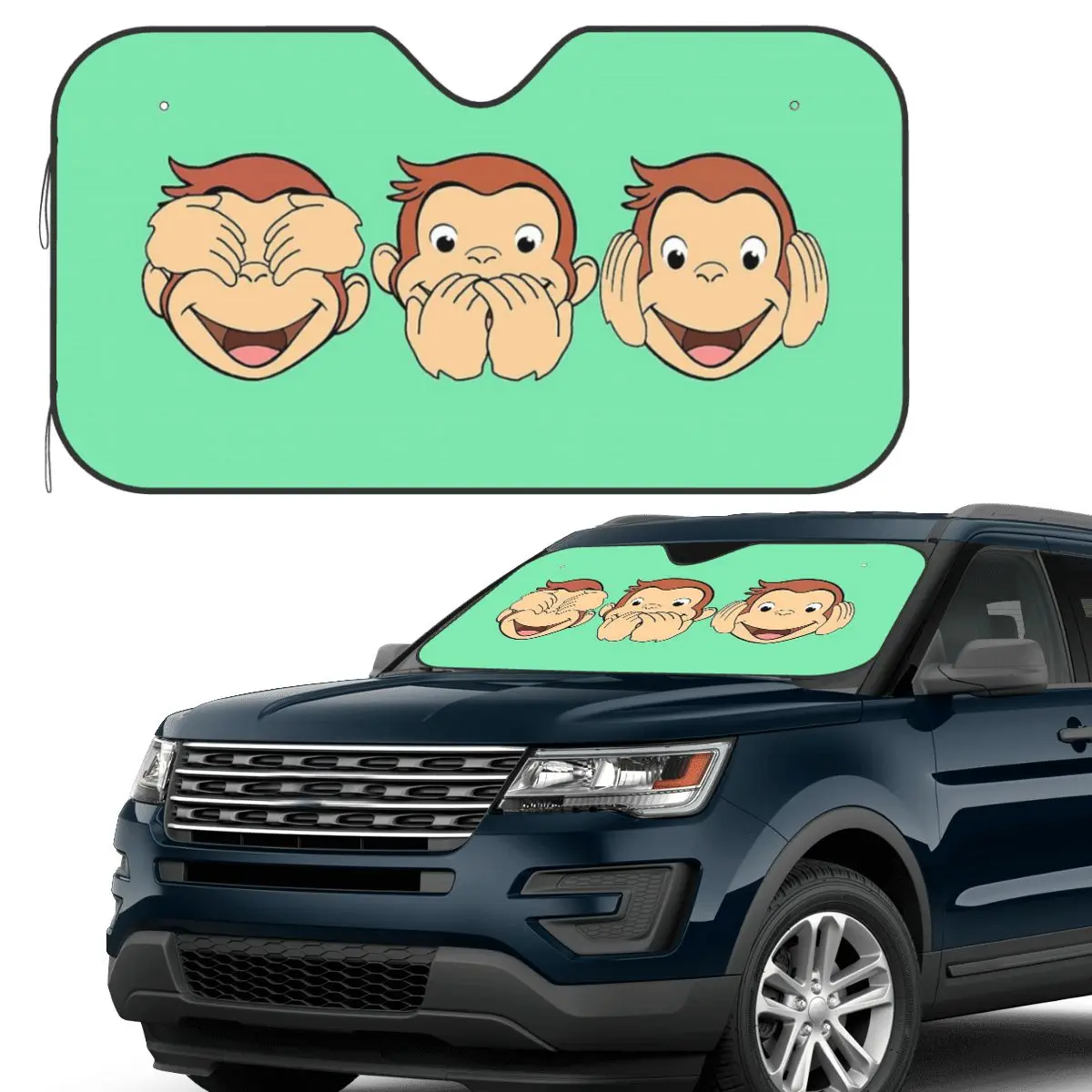 Curious George Sunshade Windscreen Car Front Windshield Window Sun Visor Accessories Covers
Curious George Sunshade Windscreen Car Front Windshield Window Sun Visor Accessories Covers