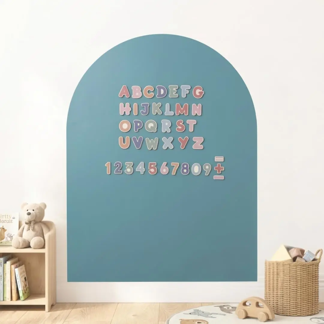 Magnetic Wall Decal 40x32 - Strong Adhesive Chalkboard with Magnetic Letters, Chalk, and Cloth
Magnetic Wall Decal 40x32 - Strong Adhesive Chalkboard with Magnetic Letters, Chalk, and Cloth