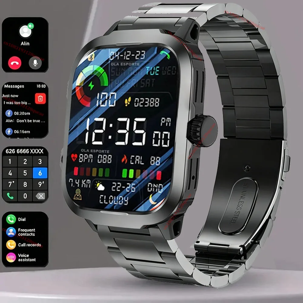 Новые смарт-часы 2026 Military Smartwatch GPS для мужчин, водонепроницаемые IP68, для активного отдыха, с трекером, HD-звонками по Bluetooth, для Android и iOS, модель Hw12
Новые смарт-часы 2026 Military Smartwatch GPS для мужчин, водонепроницаемые IP68, для активного отдыха, с трекером, HD-звонками по Bluetooth, для Android и iOS, модель Hw12