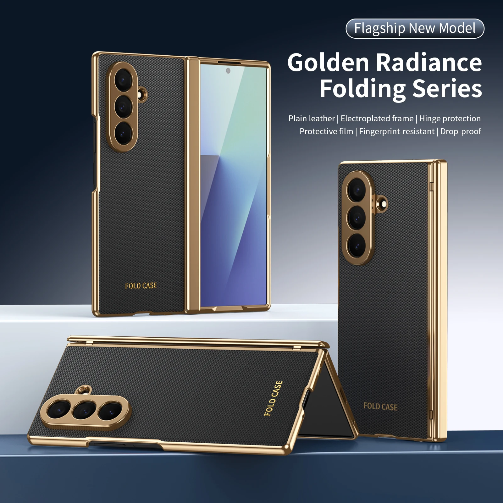 Case for Galaxy Z Fold 7/6/5/4 Phone Case With Screen Glass Film, Hinge Protector, Simple Solid Color Atmosphere Good Hand Feel
Case for Galaxy Z Fold 7/6/5/4 Phone Case With Screen Glass Film, Hinge Protector, Simple Solid Color Atmosphere Good Hand Feel