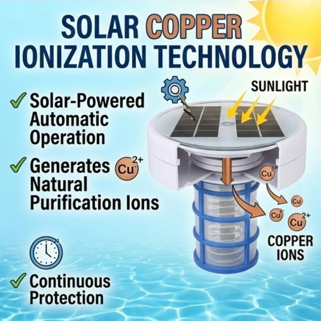 Solar Water Purifier Pool Ionizer Algae Killer For Swimming Pool Hot Tub Spa Low Maintenance Copper Anode Cleaner Device
Solar Water Purifier Pool Ionizer Algae Killer For Swimming Pool Hot Tub Spa Low Maintenance Copper Anode Cleaner Device