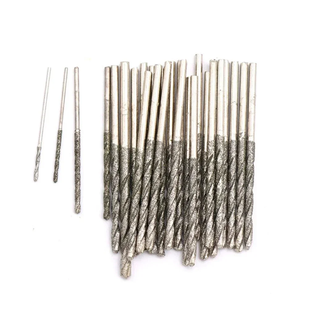 10Pcs Twisted Drill Bit Coated Tipped Spiral Drill Bits Set For: Drilling Polishing Glass Jewelry Stone Tile 0.8-3mm
10Pcs Twisted Drill Bit Coated Tipped Spiral Drill Bits Set For: Drilling Polishing Glass Jewelry Stone Tile 0.8-3mm