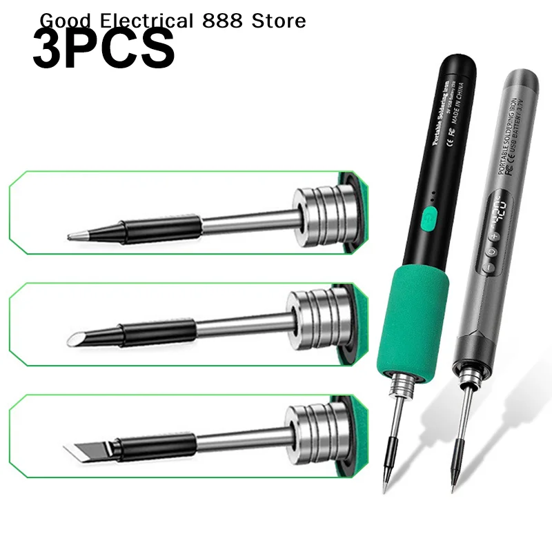 【GE】3Pcs Soldering Iron Tip USB Soldering Iron Tip 5V Battery Soldering Iron Tip Soldering Rework Accessories
【GE】3Pcs Soldering Iron Tip USB Soldering Iron Tip 5V Battery Soldering Iron Tip Soldering Rework Accessories