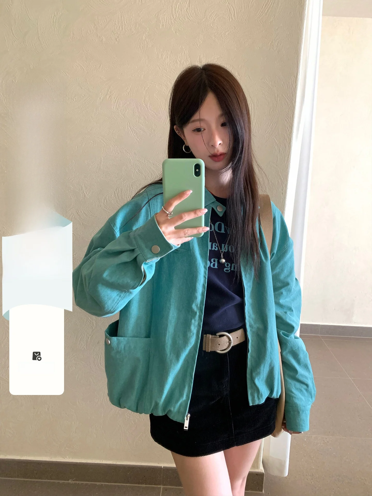 CCKOK Korean Style Casual Cotton Workwear Jacket Women's Loose Fit Long Sleeve Zipper Closure Short Coat Simple Color
CCKOK Korean Style Casual Cotton Workwear Jacket Women's Loose Fit Long Sleeve Zipper Closure Short Coat Simple Color