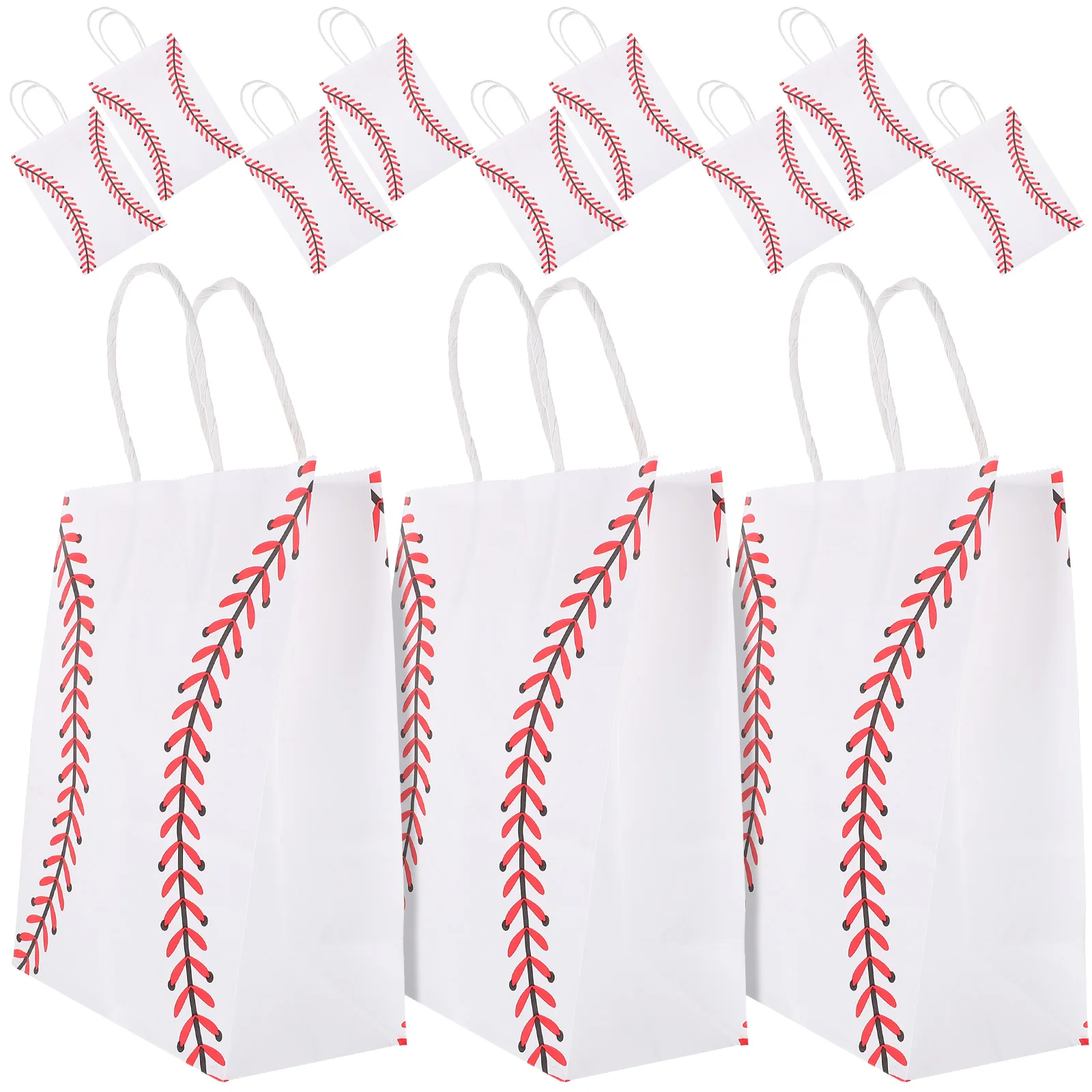 12 Pcs Baseball Party Favor Paper Small Baseball Gift For Team Gift Bags Bags Treat Snack Storage Foldable Packaging Bag
12 Pcs Baseball Party Favor Paper Small Baseball Gift For Team Gift Bags Bags Treat Snack Storage Foldable Packaging Bag