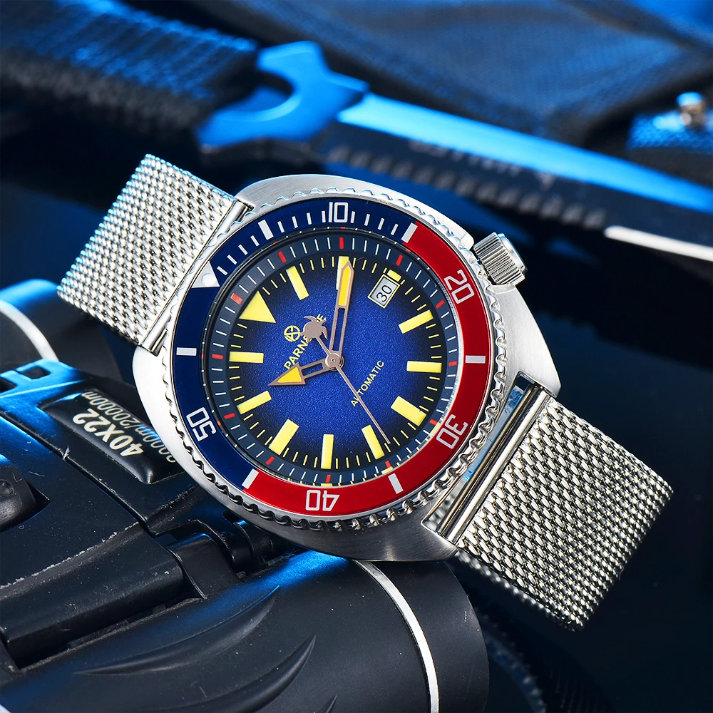 Mechanical automatic watch men's sapphire glass mirror watch stainless steel strap 45mm dial sports casual fashion watch
Mechanical automatic watch men's sapphire glass mirror watch stainless steel strap 45mm dial sports casual fashion watch