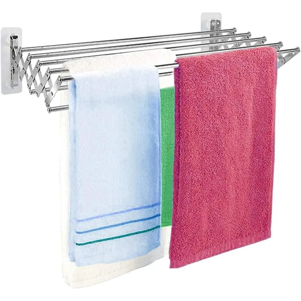 Space-Saving Wall-Mounted Retractable Clothes Drying Rack - Foldable Towel Bar for Indoor/Outdoor Use (70cm & 40cm Sizes)
Space-Saving Wall-Mounted Retractable Clothes Drying Rack - Foldable Towel Bar for Indoor/Outdoor Use (70cm & 40cm Sizes)