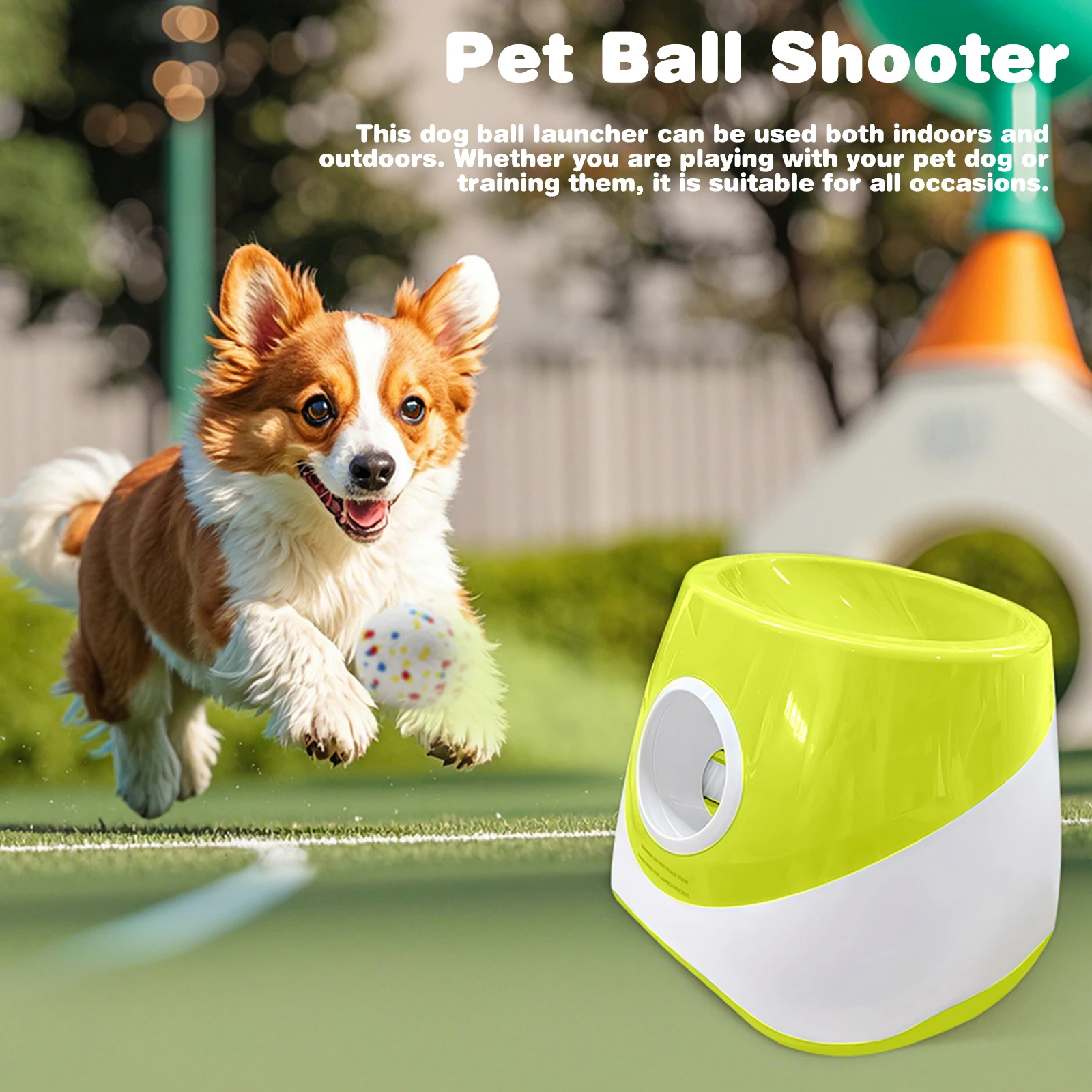 Automatic Dog Ball Launcher with 3 Distance for Medium & Small Dogs (Yellow)
Automatic Dog Ball Launcher with 3 Distance for Medium & Small Dogs (Yellow)