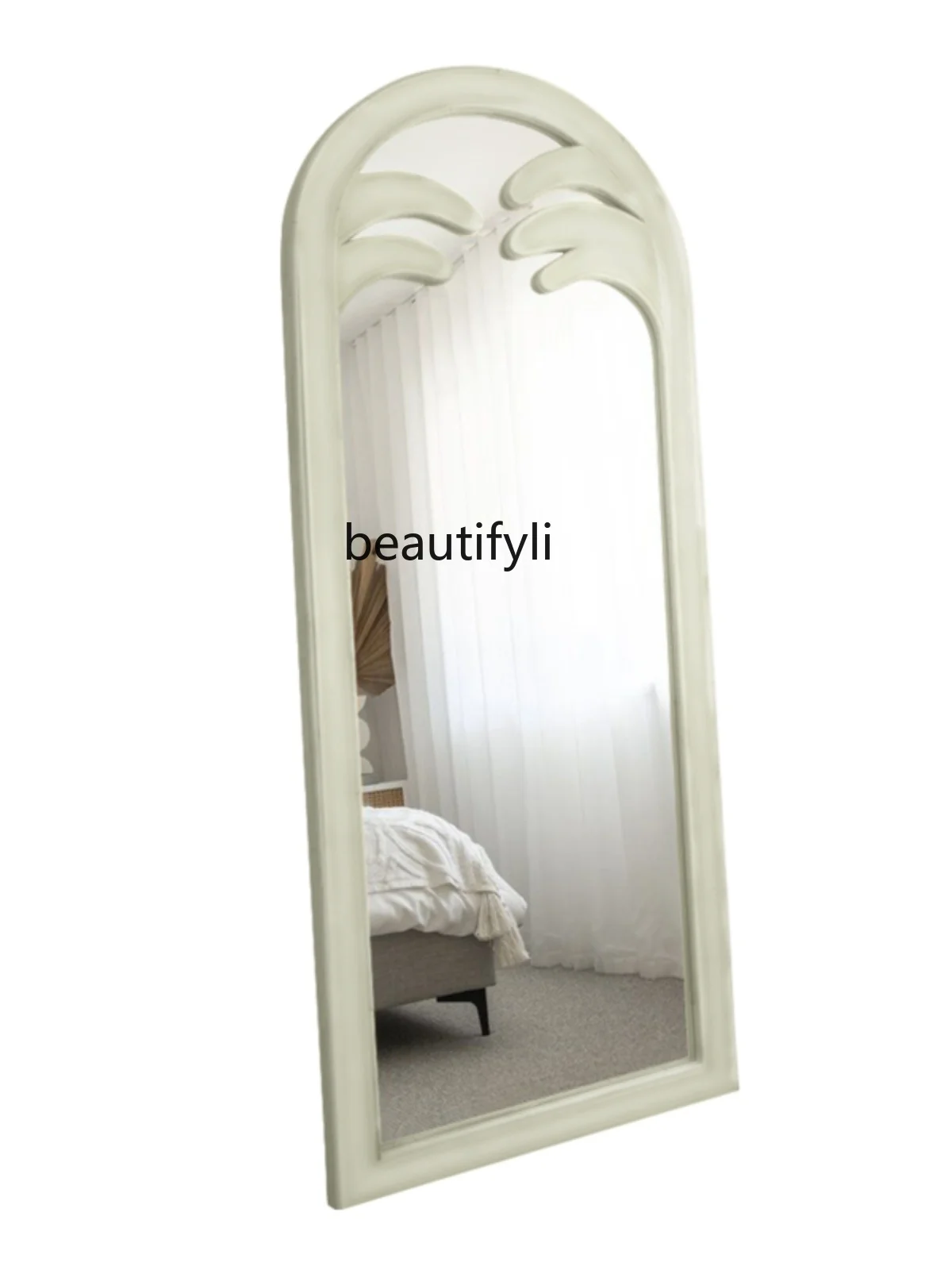 American Retro Decoration Full-Length Arch Floor New Chinese Style Living Room Entrance Full-Length Mirror Cream Style
American Retro Decoration Full-Length Arch Floor New Chinese Style Living Room Entrance Full-Length Mirror Cream Style