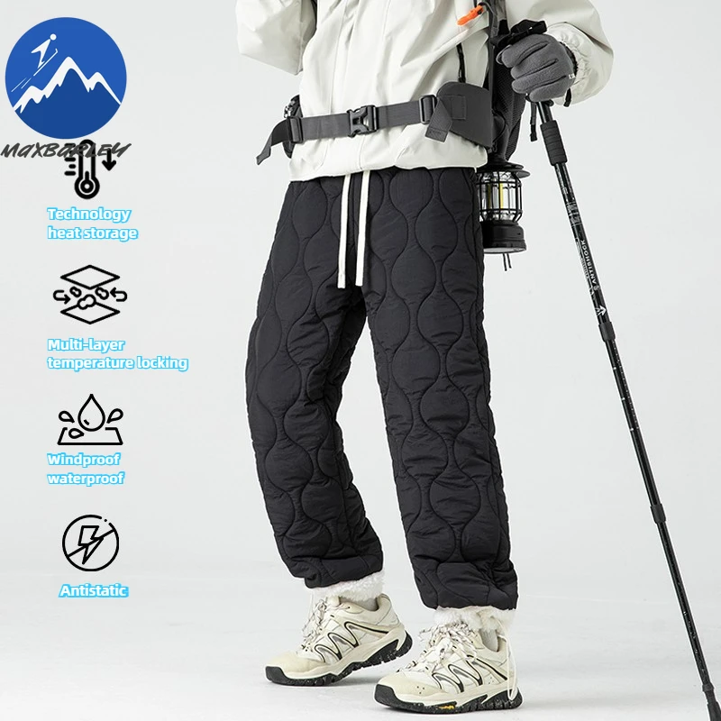 Maxbarley Winter Thermal Pants Men Casual Thick Brushed Soft Wide Leg Padding Pants Womens Snow Ski Waterproof Cotton Trousers
Maxbarley Winter Thermal Pants Men Casual Thick Brushed Soft Wide Leg Padding Pants Womens Snow Ski Waterproof Cotton Trousers