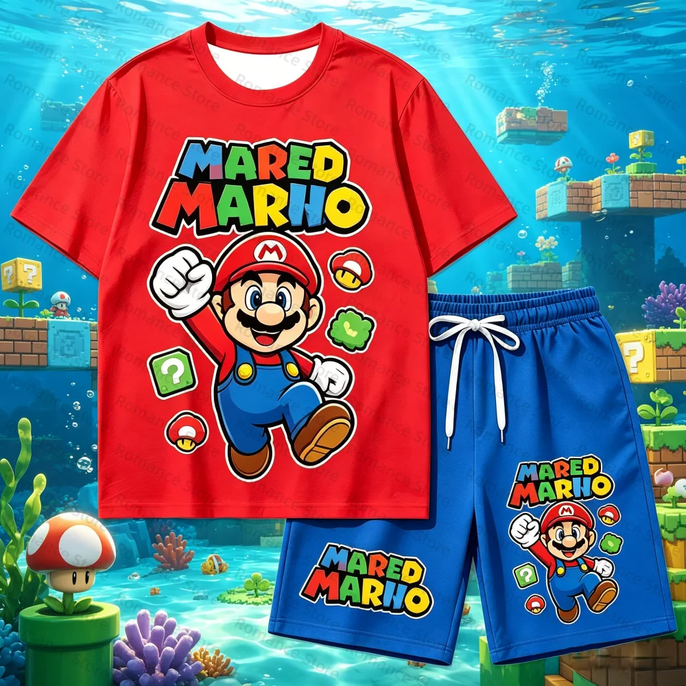 Kids Cartoon T-Shirt And Shorts Set Summer Casual 2Pcs T-shirt and Short Outfit For Boys Girls Red Blue 3D Print Adult Set
Kids Cartoon T-Shirt And Shorts Set Summer Casual 2Pcs T-shirt and Short Outfit For Boys Girls Red Blue 3D Print Adult Set