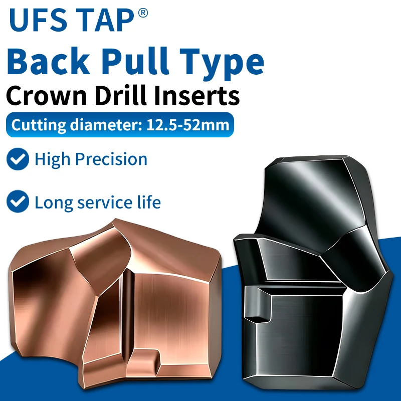 UFS TAP 1PCS KS Crown Drill Inserts Drill Diameter: 12.5mm - 52mm Serrated Drill CNC Drilling with Internal Coolant
UFS TAP 1PCS KS Crown Drill Inserts Drill Diameter: 12.5mm - 52mm Serrated Drill CNC Drilling with Internal Coolant
