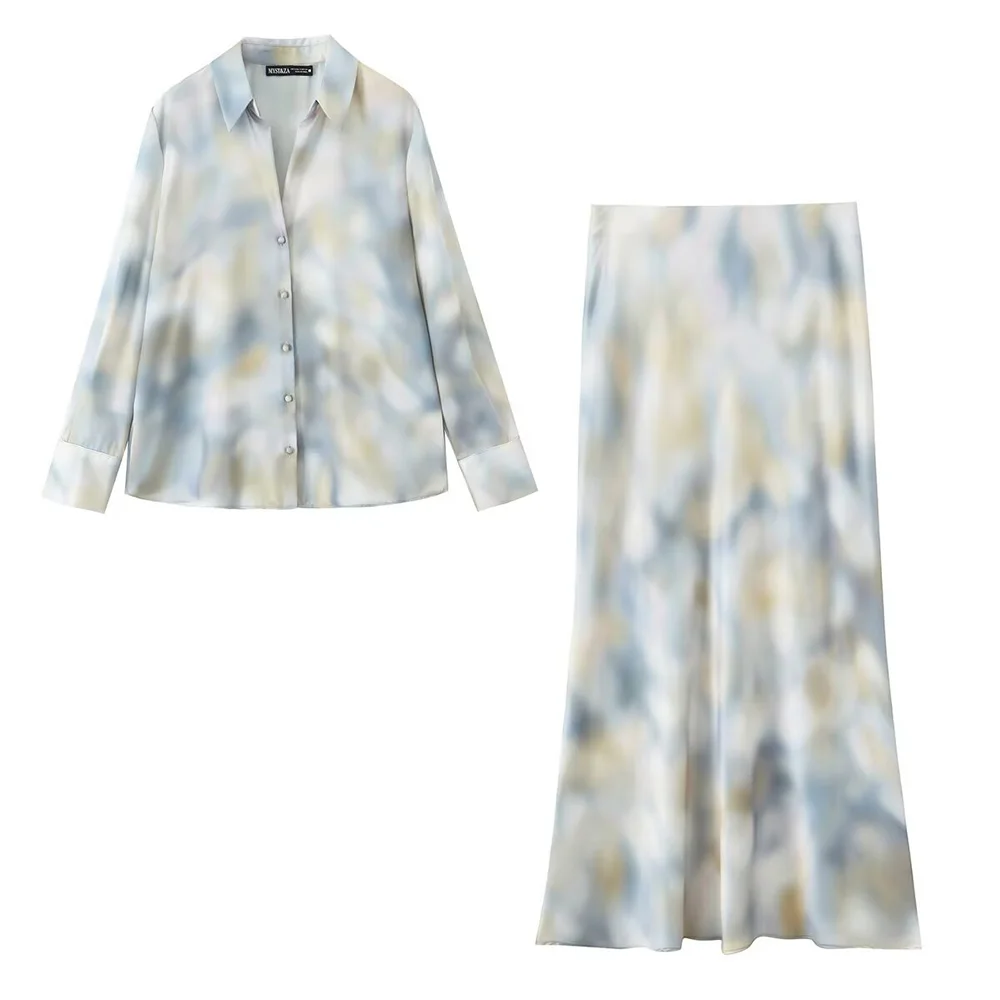 2025 New Women's Casual Elegant Design with European and American Style Tie Dyeing Silk Texture Shirt&Long Skirt Set
2025 New Women's Casual Elegant Design with European and American Style Tie Dyeing Silk Texture Shirt&Long Skirt Set