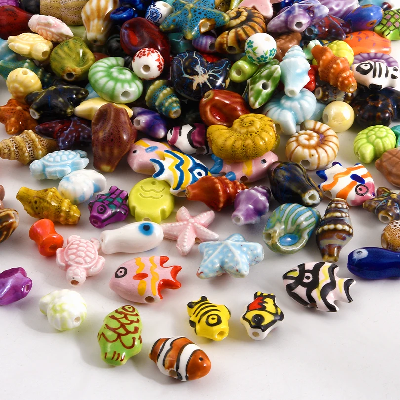 20pcs Lovable 2mm Hole Colorful Marine Animal Ceramic Loose Beads Starfish/Tortoise/Snail/Tropical Clown Fish Diy Bracelet Craft
20pcs Lovable 2mm Hole Colorful Marine Animal Ceramic Loose Beads Starfish/Tortoise/Snail/Tropical Clown Fish Diy Bracelet Craft