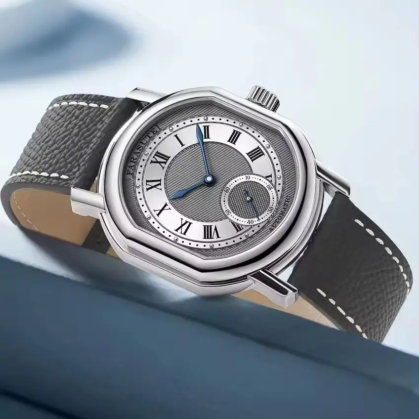 FARASUTE Men Automatic Watch 38mm Mechanical Wristwatch Oval Case Sapphire 50M Waterproof Peacock Mov. Small Second Dial
FARASUTE Men Automatic Watch 38mm Mechanical Wristwatch Oval Case Sapphire 50M Waterproof Peacock Mov. Small Second Dial