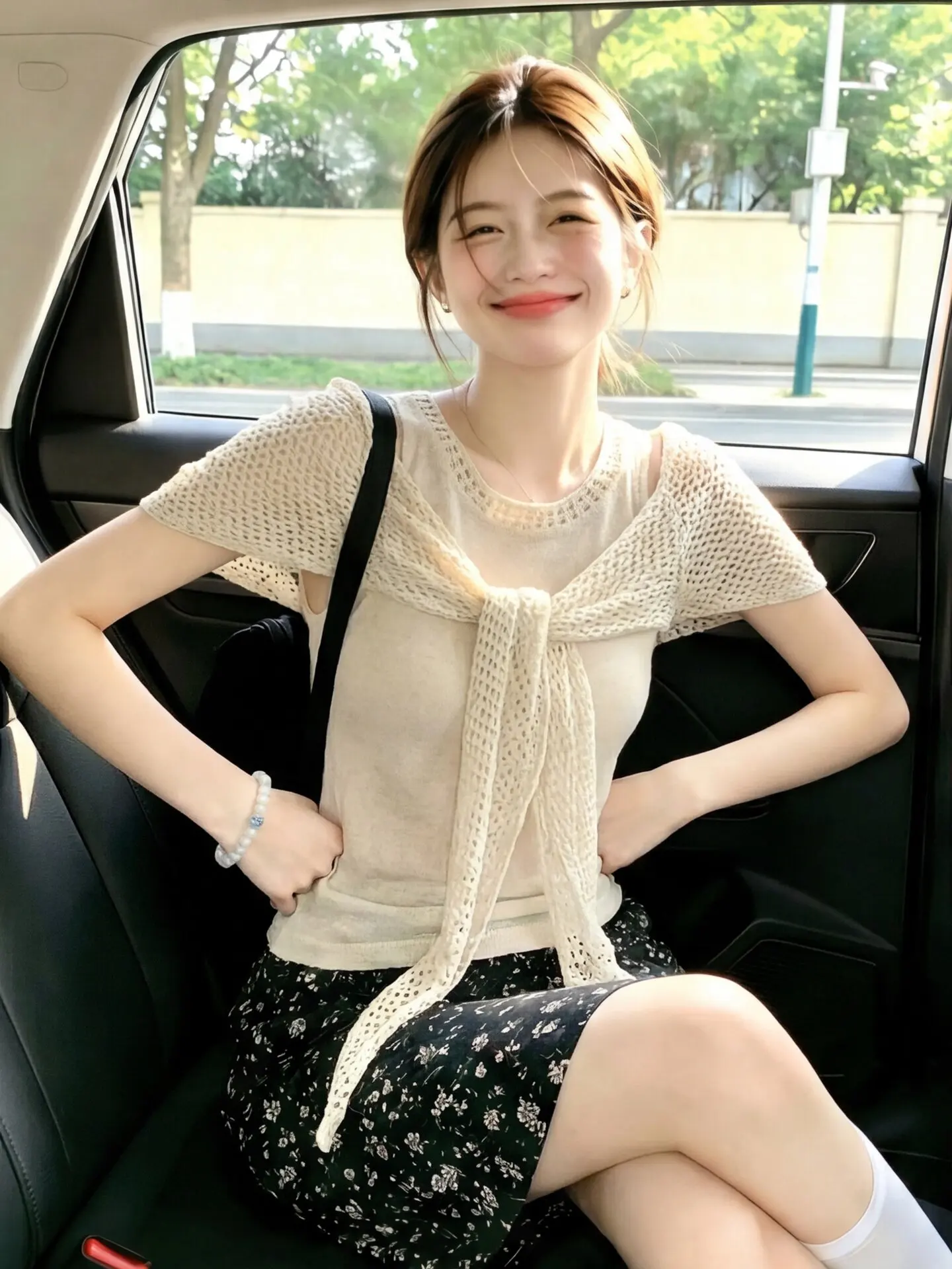 Korean Style Chic Hollow out Knit Shoulder Women's Summer Short Sleeve Top Trendy Unique Design Soft Polyester Fiber
Korean Style Chic Hollow out Knit Shoulder Women's Summer Short Sleeve Top Trendy Unique Design Soft Polyester Fiber