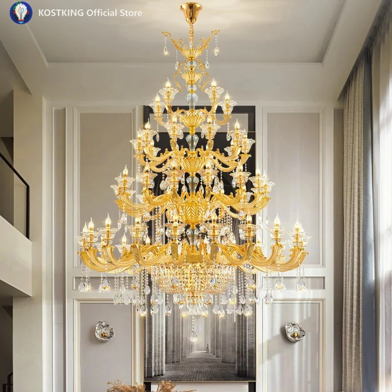 European style living room pendant light 24k high-end zinc alloy K9 crystal dining room bedroom light luxury high-end modern
European style living room pendant light 24k high-end zinc alloy K9 crystal dining room bedroom light luxury high-end modern