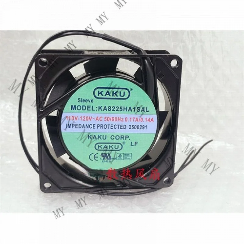 TT 1 pcs for KAKU Fan KA8225HA1SAL AC110V-120V 8025 8cm aluminum frame cabinet fan
TT 1 pcs for KAKU Fan KA8225HA1SAL AC110V-120V 8025 8cm aluminum frame cabinet fan